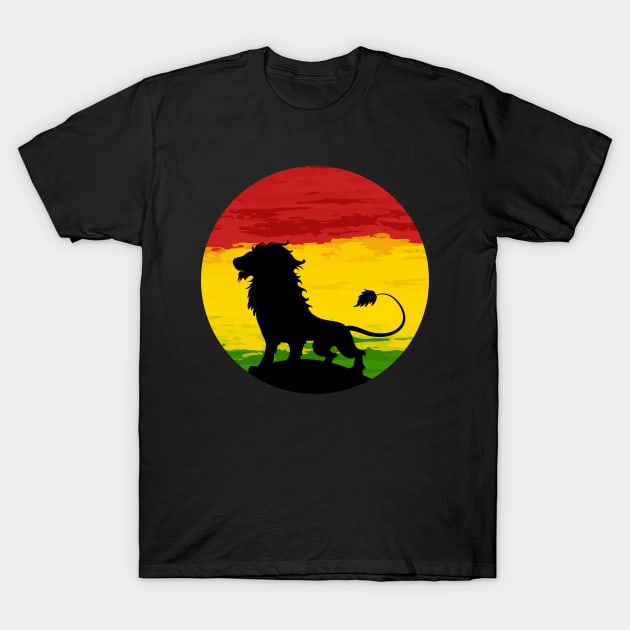 Rasta Lion T-Shirt by belhadj